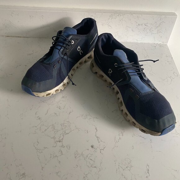 On Cloud 5 Ink Cobalt Blue Running Sneakers Men's Sz 12 79.98848 Fall Athleisure - Picture 5 of 14